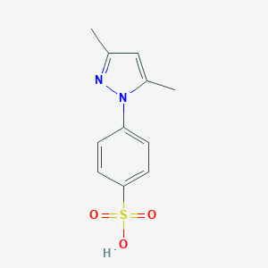molecular formula C11H12N2O3S B500615 4-(3,5-dimethyl-1H-pyrazol-1-yl)benzene-1-sulfonic acid CAS No. 91088-11-8