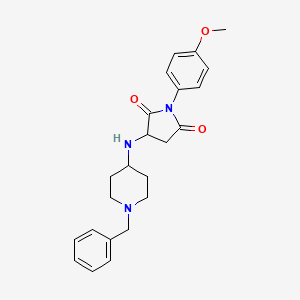 3-[(1-benzyl-4-piperidinyl)amino]-1-(4-methoxyphenyl)-2,5-pyrrolidinedione