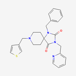 1-benzyl-3-(2-pyridinylmethyl)-8-(3-thienylmethyl)-1,3,8-triazaspiro[4.5]decane-2,4-dione