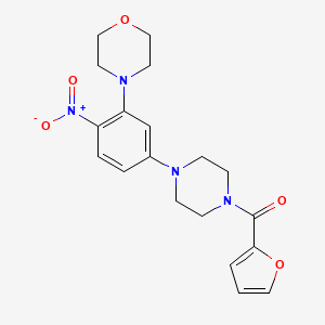 4-{5-[4-(FURAN-2-CARBONYL)PIPERAZIN-1-YL]-2-NITROPHENYL}MORPHOLINE