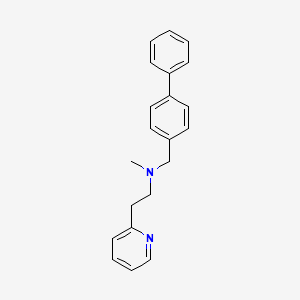 (4-biphenylylmethyl)methyl[2-(2-pyridinyl)ethyl]amine