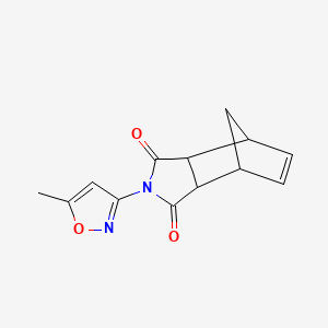 molecular formula C13H12N2O3 B5006187 2-(5-methyl-1,2-oxazol-3-yl)-3a,4,7,7a-tetrahydro-1H-4,7-methanoisoindole-1,3(2H)-dione 