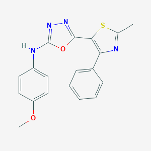 N-(4-methoxyphenyl)-N-[5-(2-methyl-4-phenyl-1,3-thiazol-5-yl)-1,3,4-oxadiazol-2-yl]amine