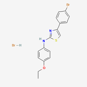 4-(4-bromophenyl)-N-(4-ethoxyphenyl)-1,3-thiazol-2-amine;hydrobromide