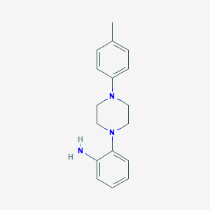 molecular formula C17H21N3 B500621 2-[4-(4-Methylphenyl)-1-piperazinyl]phenylamine 