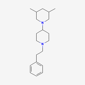 molecular formula C20H32N2 B5006211 3,5-dimethyl-1'-(2-phenylethyl)-1,4'-bipiperidine 