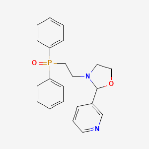 3-{3-[2-(diphenylphosphoryl)ethyl]-1,3-oxazolidin-2-yl}pyridine