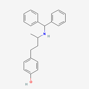 molecular formula C23H25NO B5006232 4-{3-[(diphenylmethyl)amino]butyl}phenol 