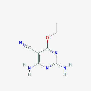 molecular formula C7H9N5O B500624 2,4-Diamino-6-ethoxy-5-pyrimidinecarbonitrile 