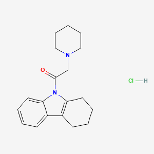 2-Piperidin-1-yl-1-(1,2,3,4-tetrahydrocarbazol-9-yl)ethanone;hydrochloride