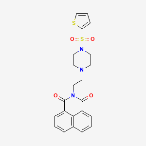 2-{2-[4-(thiophen-2-ylsulfonyl)piperazin-1-yl]ethyl}-1H-benzo[de]isoquinoline-1,3(2H)-dione