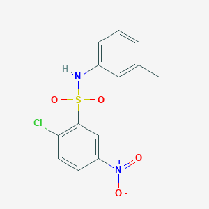 molecular formula C13H11ClN2O4S B5006277 2-chloro-N-(3-methylphenyl)-5-nitrobenzenesulfonamide 