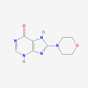 molecular formula C9H11N5O2 B500633 8-morpholin-4-yl-3,7-dihydropurin-6-one 