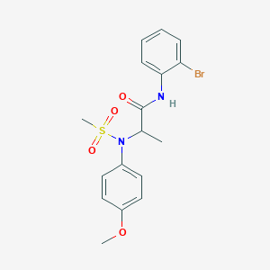 N~1~-(2-bromophenyl)-N~2~-(4-methoxyphenyl)-N~2~-(methylsulfonyl)alaninamide