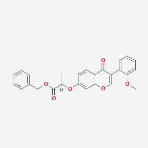 molecular formula C26H22O6 B5006352 benzyl 2-{[3-(2-methoxyphenyl)-4-oxo-4H-chromen-7-yl]oxy}propanoate 