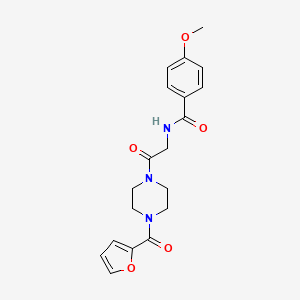 N-{2-[4-(2-furoyl)-1-piperazinyl]-2-oxoethyl}-4-methoxybenzamide