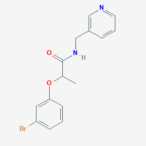 molecular formula C15H15BrN2O2 B5006373 2-(3-BROMOPHENOXY)-N-[(PYRIDIN-3-YL)METHYL]PROPANAMIDE 