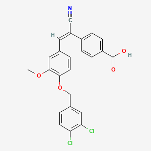 4-(1-cyano-2-{4-[(3,4-dichlorobenzyl)oxy]-3-methoxyphenyl}vinyl)benzoic acid