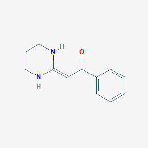 molecular formula C12H14N2O B500639 Ethanone, 1-phenyl-2-(tetrahydro-2(1H)-pyrimidinylidene)- CAS No. 82100-30-9