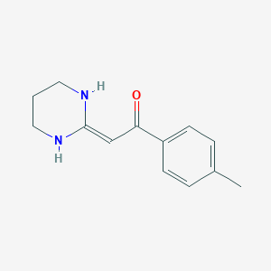 molecular formula C13H16N2O B500640 2-(4-甲基苯甲酰亚甲基)六氢嘧啶 CAS No. 115859-76-2