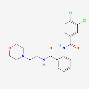 3,4-dichloro-N-[2-({[2-(4-morpholinyl)ethyl]amino}carbonyl)phenyl]benzamide