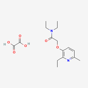 molecular formula C16H24N2O6 B5006415 N,N-diethyl-2-[(2-ethyl-6-methyl-3-pyridinyl)oxy]acetamide oxalate 