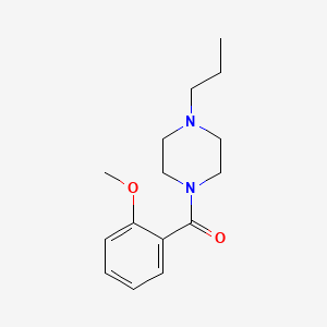 molecular formula C15H22N2O2 B5006425 1-(2-methoxybenzoyl)-4-propylpiperazine 