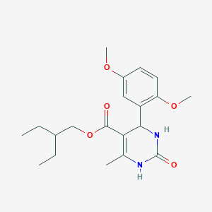 2-Ethylbutyl 4-(2,5-dimethoxyphenyl)-6-methyl-2-oxo-1,2,3,4-tetrahydropyrimidine-5-carboxylate