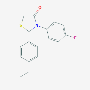 2-(4-Ethylphenyl)-3-(4-fluorophenyl)-1,3-thiazolidin-4-one