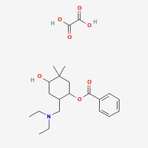 molecular formula C22H33NO7 B5006483 [2-(Diethylaminomethyl)-4-hydroxy-5,5-dimethylcyclohexyl] benzoate;oxalic acid 