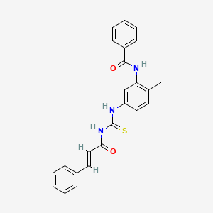 N-(5-{[(cinnamoylamino)carbonothioyl]amino}-2-methylphenyl)benzamide