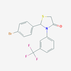 2-(4-Bromophenyl)-3-[3-(trifluoromethyl)phenyl]-1,3-thiazolidin-4-one