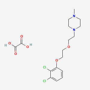 molecular formula C17H24Cl2N2O6 B5006511 1-[2-[2-(2,3-Dichlorophenoxy)ethoxy]ethyl]-4-methylpiperazine;oxalic acid 