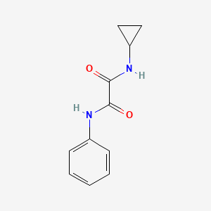 molecular formula C11H12N2O2 B5006524 N-cyclopropyl-N'-phenylethanediamide 