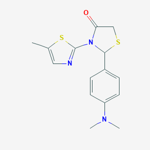 2-[4-(Dimethylamino)phenyl]-3-(5-methyl-1,3-thiazol-2-yl)-1,3-thiazolidin-4-one