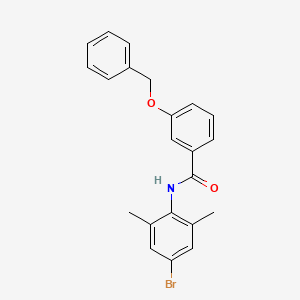 molecular formula C22H20BrNO2 B5006577 3-(benzyloxy)-N-(4-bromo-2,6-dimethylphenyl)benzamide 