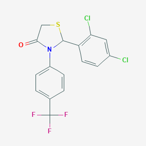 2-(2,4-Dichlorophenyl)-3-[4-(trifluoromethyl)phenyl]-1,3-thiazolidin-4-one