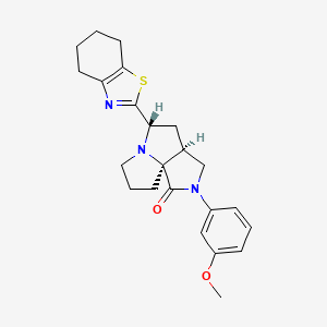 molecular formula C23H27N3O2S B5006601 (3aS*,5S*,9aS*)-2-(3-methoxyphenyl)-5-(4,5,6,7-tetrahydro-1,3-benzothiazol-2-yl)hexahydro-7H-pyrrolo[3,4-g]pyrrolizin-1(2H)-one 