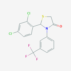 2-(2,4-Dichlorophenyl)-3-[3-(trifluoromethyl)phenyl]-1,3-thiazolidin-4-one