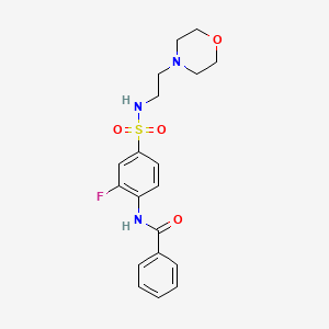 N-[2-fluoro-4-(2-morpholin-4-ylethylsulfamoyl)phenyl]benzamide