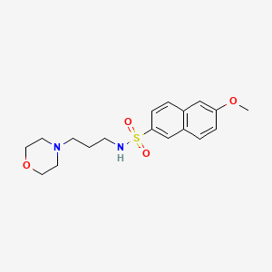 6-methoxy-N-[3-(4-morpholinyl)propyl]-2-naphthalenesulfonamide