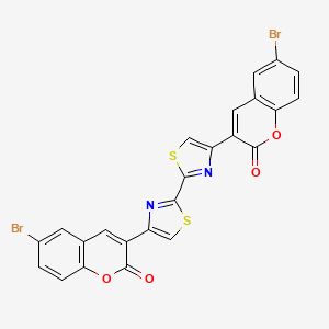 3,3'-(2,2'-bi-1,3-thiazole-4,4'-diyl)bis(6-bromo-2H-chromen-2-one)