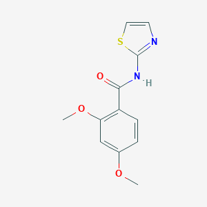 molecular formula C12H12N2O3S B500667 2,4-dimethoxy-N-(1,3-thiazol-2-yl)benzamide 