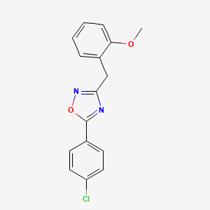 5-(4-Chlorophenyl)-3-[(2-methoxyphenyl)methyl]-1,2,4-oxadiazole