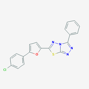 6-[5-(4-Chlorophenyl)-2-furyl]-3-phenyl[1,2,4]triazolo[3,4-b][1,3,4]thiadiazole