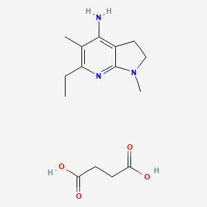 Butanedioic acid;6-ethyl-1,5-dimethyl-2,3-dihydropyrrolo[2,3-b]pyridin-4-amine