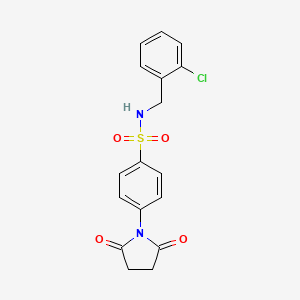 N-(2-chlorobenzyl)-4-(2,5-dioxo-1-pyrrolidinyl)benzenesulfonamide