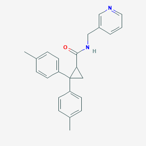 molecular formula C24H24N2O B5006749 2,2-bis(4-methylphenyl)-N-(3-pyridinylmethyl)cyclopropanecarboxamide 