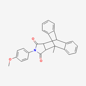 17-(4-methoxyphenyl)-1-methyl-17-azapentacyclo[6.6.5.0~2,7~.0~9,14~.0~15,19~]nonadeca-2,4,6,9,11,13-hexaene-16,18-dione