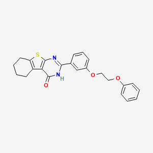 2-[3-(2-phenoxyethoxy)phenyl]-5,6,7,8-tetrahydro[1]benzothieno[2,3-d]pyrimidin-4(3H)-one